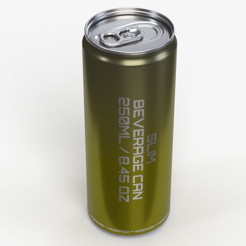 Slim Beverage Can 250 ml  8.45 oz 3D model