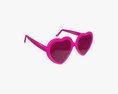 Heart Shaped Sunglasses Modello 3D