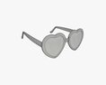 Heart Shaped Sunglasses 3d model