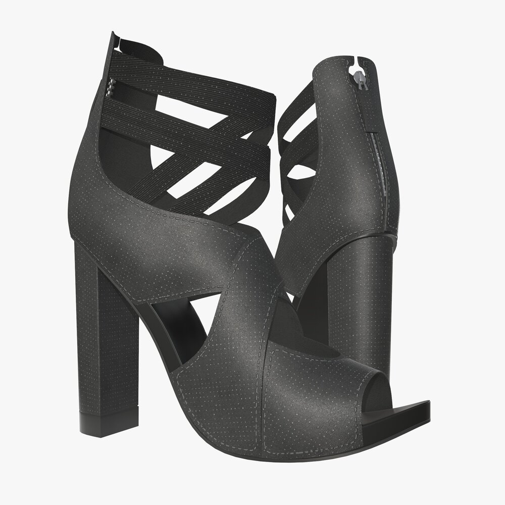 Women's High Heel Shoes Modello 3D