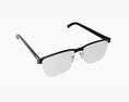 Black Frame Glasses 3d model