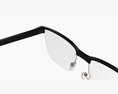 Black Frame Glasses 3D модель