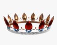 Queen's Crown with Jewels Modello 3D