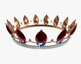 Queen's Crown with Jewels Modèle 3d