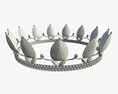 Queen's Crown with Jewels 3D 모델 