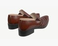 Brown Mens Classic Shoes 3D 모델 