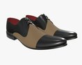 Tricolor Mens Classic Shoes 3d model