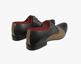 Tricolor Mens Classic Shoes 3D 모델 