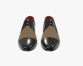 Tricolor Mens Classic Shoes Modelo 3D
