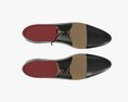 Tricolor Mens Classic Shoes Modèle 3d