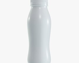 Blank Yogurt Milk Drink Plastic Bottle Mock Up Modelo 3d