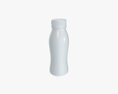 Blank Yogurt Milk Drink Plastic Bottle Mock Up Modello 3D