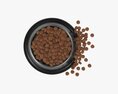 Dog Food Bowl With Spilled Food 3D-Modell