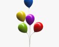 Small Bunch of Balloons 3d model