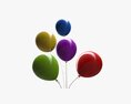 Small Bunch of Balloons Modello 3D
