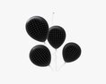 Small Bunch of Balloons 3d model