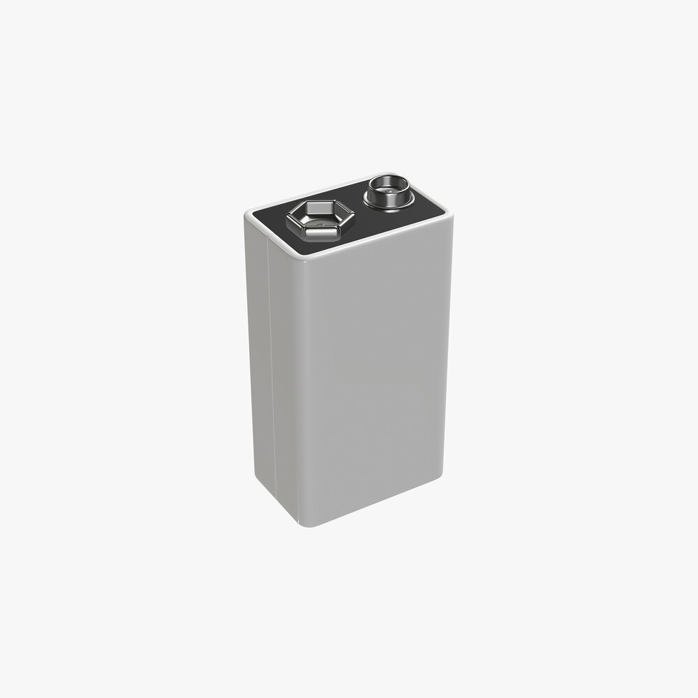 9V Battery 3D-Modell