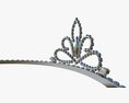 Queen Crown With Crystals Modello 3D