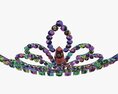 Queen Crown With Crystals Modello 3D
