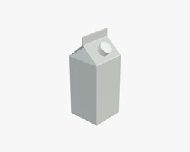 Milk Packing Medium 3D 모델 