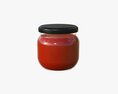 Small Sauce Glass Jar 3d model