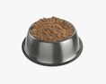 Dog Food Bowl With Food 3D модель