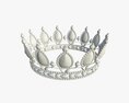Queen Crown With Jewel 3d model