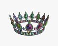 Queen Crown With Jewel 3D модель