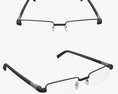 Reading Glasses with Black Frames Modello 3D