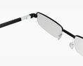 Reading Glasses with Black Frames 3d model