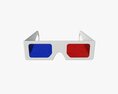 Glasses Cinema 3d Paper Red Blue 3Dモデル