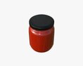 Red Sauce Jar Modello 3D