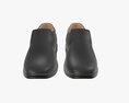 Black Leather Mens Classic Shoes 3D模型