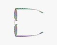 Glasses with Blue Frames 3D модель