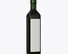 Olive Oil Bottle With Blank Label 3D-Modell