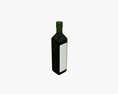 Olive Oil Bottle With Blank Label 3D модель
