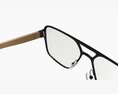 Modern Glasses with Thin Frames Modello 3D