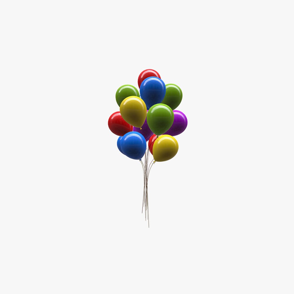 Bunch of Balloons 3D 모델 
