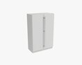 Free-Standing Refrigerator Double 3d model