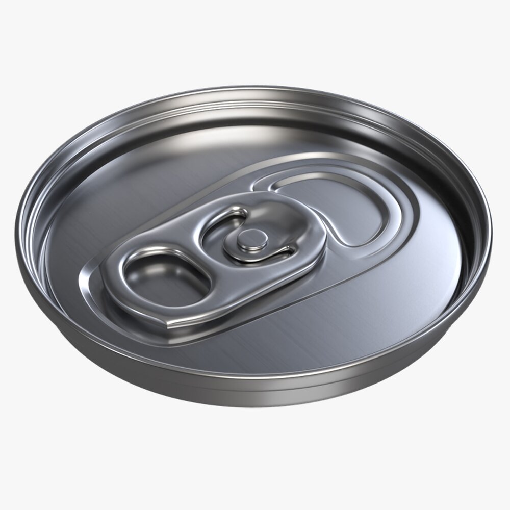 Slim Beverage Can Ending With Lid 3D-Modell