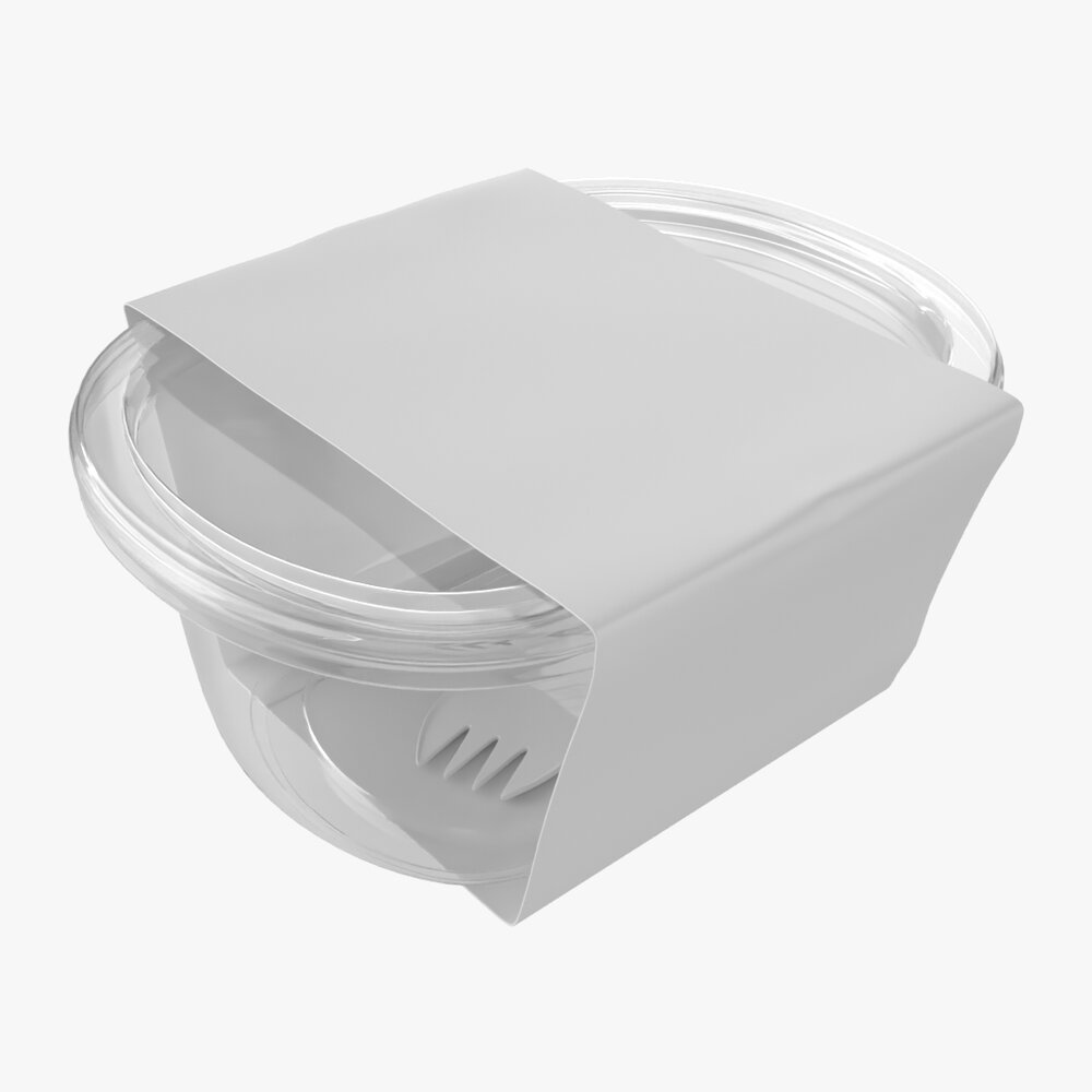 Lunch Box With Lid 3D 모델 