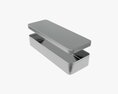Metal Tin Can Rectangular Shape 3d model