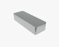Metal Tin Can Rectangular Shape 3d model