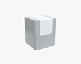 Metal Tin Can Rectangular Shape With Label 3Dモデル