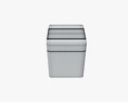 Metal Tin Can Rectangular Shape With Label 3D-Modell