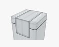 Metal Tin Can Rectangular Shape With Label 3D-Modell
