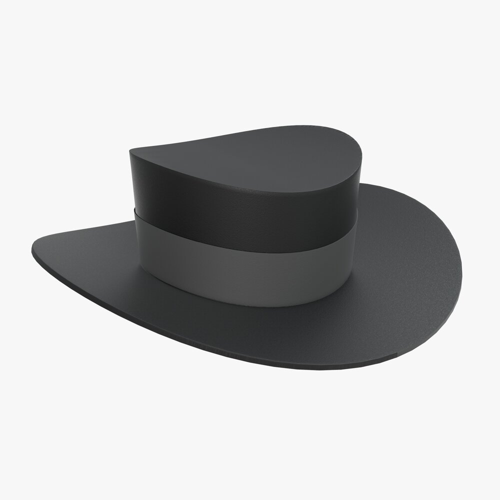 Black Hat 02 3D-Modell