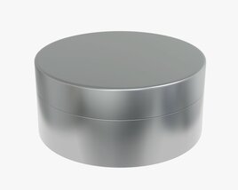 Metal Tin Can Round Shape 3D-Modell