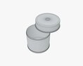 Metal Tin Can Round Tube Shape 3d model