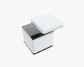 Metal Tin Can Square Shape 3D 모델 